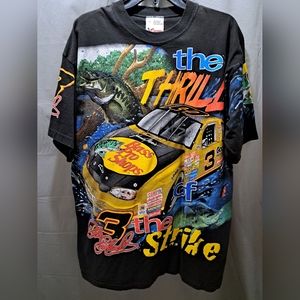 VTG Dale Earnhardt Bass Pro Shops T Shirt The Thrill Of The Strike USA XL 90s